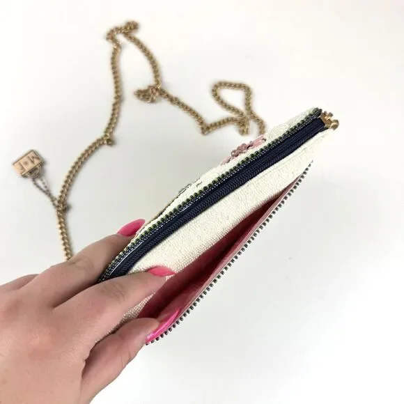 Mary Frances Pickle Ball Queen Crossbody Purse Bag Beaded Sparkle Crown NEW - Picture 5 of 12